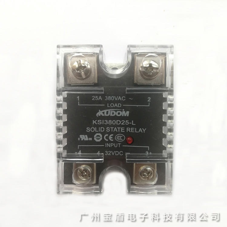 库顿 KUDOM KSI380D25-L 单相交流固态继电器 固态继电器SSR 单相固态继电器