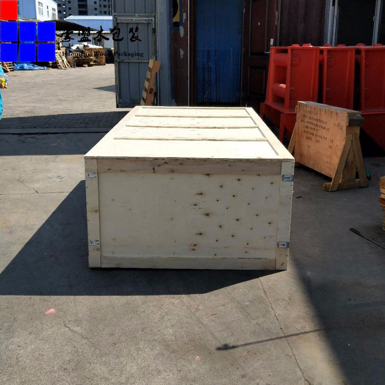 黄岛木箱子生产厂家订做尺寸根据货物国内运输使用结实不易碎