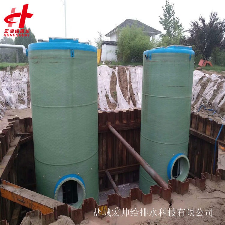 福州一体化预制泵站厂家 一体化污水提升泵站 一体化雨水提升泵站 2000mm*6800mm 宏帅给排水