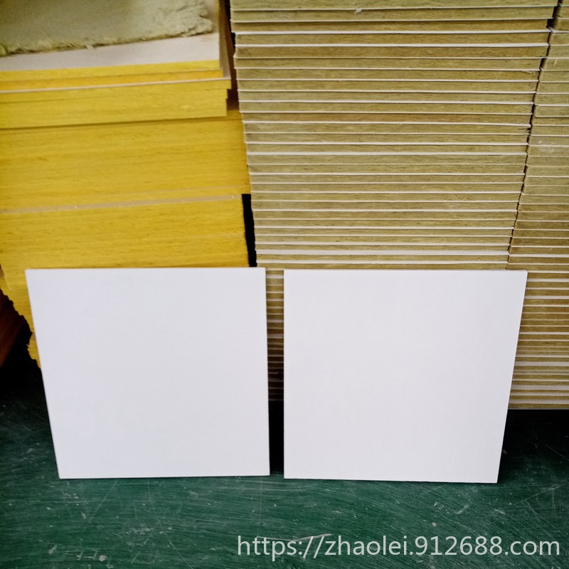安庆岩棉玻纤板 跌级天花板具有优越防霉抗菌 豪亚岩棉复合吸音板 纯白玻纤吸声板