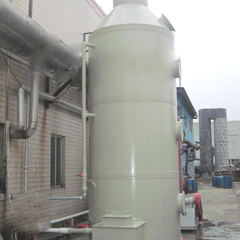 废气喷淋塔粉尘净化设备 脱硫脱酸除酸雾湿式除尘器 喷淋塔粉尘处理设备
