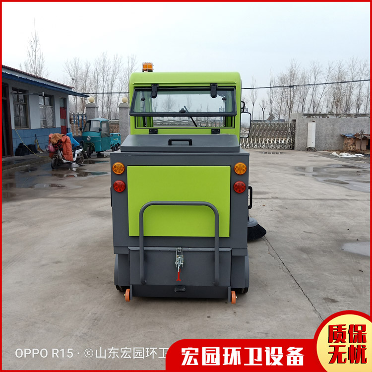 电动扫路车驾驶式扫地机 全自动扫路车厂家 宏园 便捷小型扫路车价格