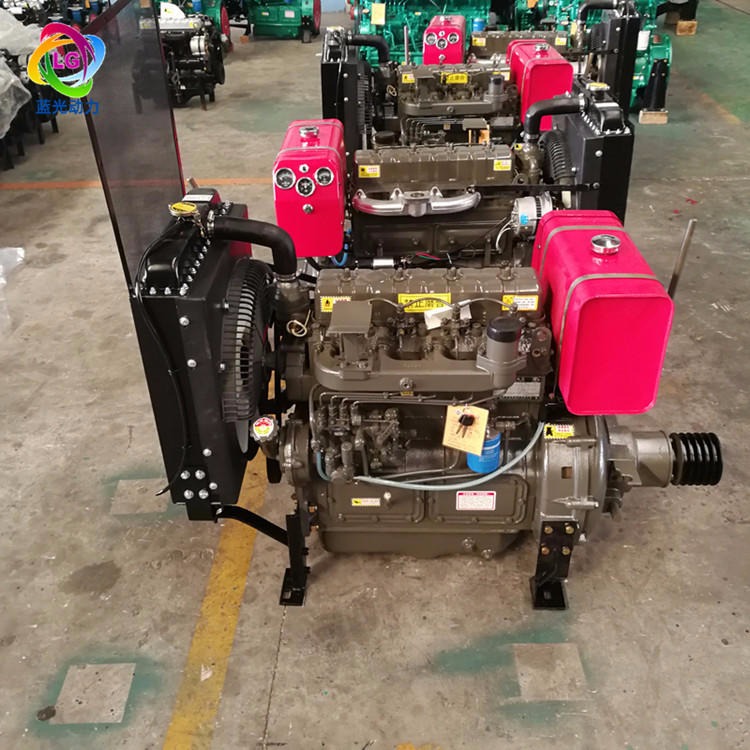 厂家直销潍柴4102柴油机 60马力配套抽炕机机ZH4102P柴油发动机带离合器皮带轮