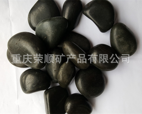 重庆黑色雨花石（抛光鹅卵石）示例图1
