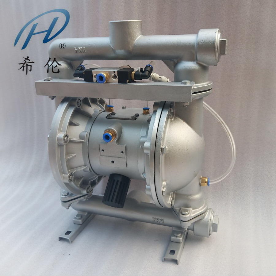 氧化铝细粉输送泵 粉尘气动隔膜泵 不锈钢粉料输送隔膜泵希伦牌 QXL-40粉体气动输送泵