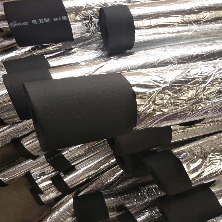 上海绿都牌B1级橡塑保温管 橡塑管弯头制作 空调冷凝管保温材料图片
