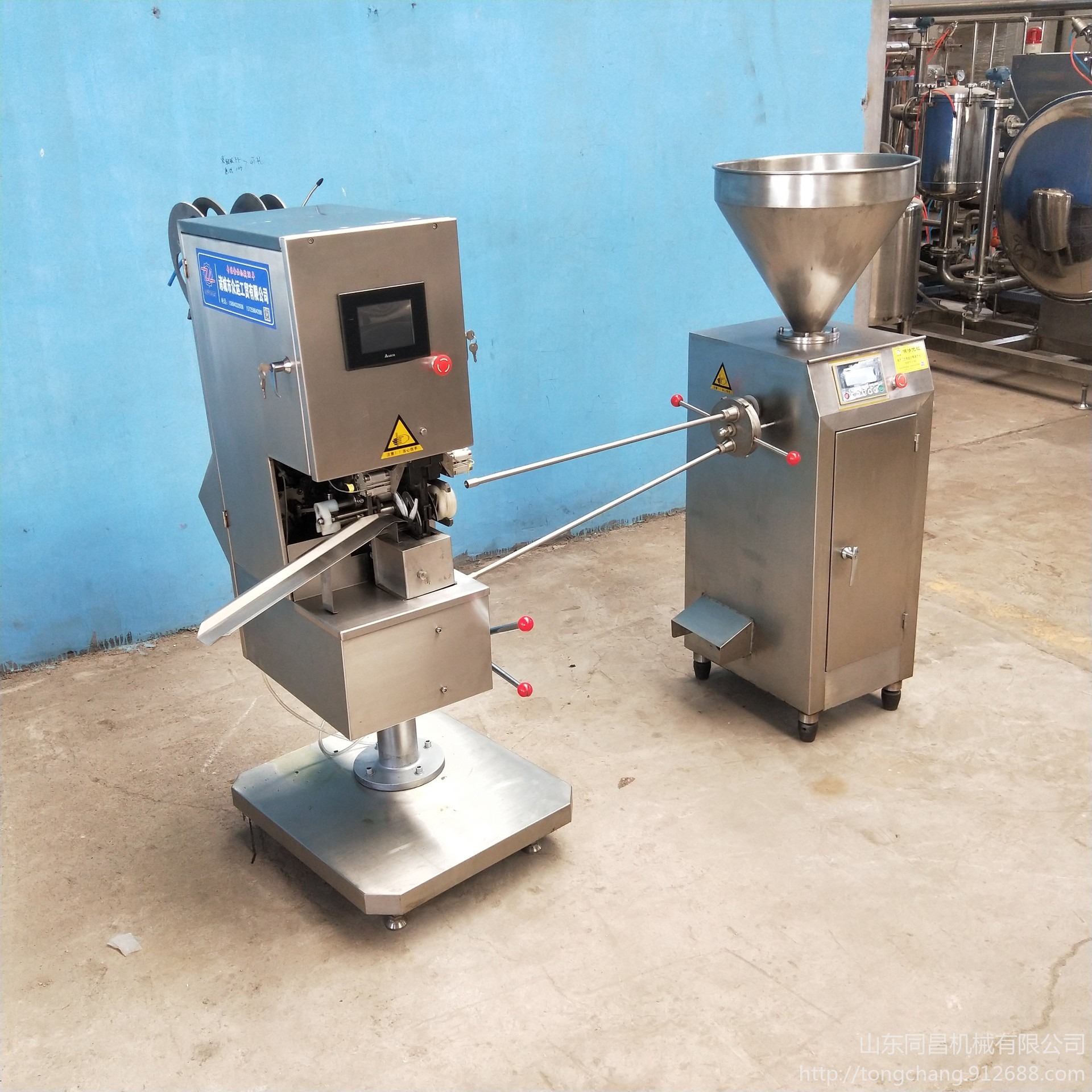 武汉香肠生产设备 小型火腿肠灌肠机 专业生产绞肉灌肠设备机器