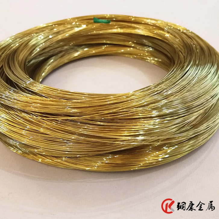 国标黄铜线 弹簧黄铜线H62/H65黄铜丝 全硬半硬铜线铜丝 导电铜线0.3-6mm 锢康金属