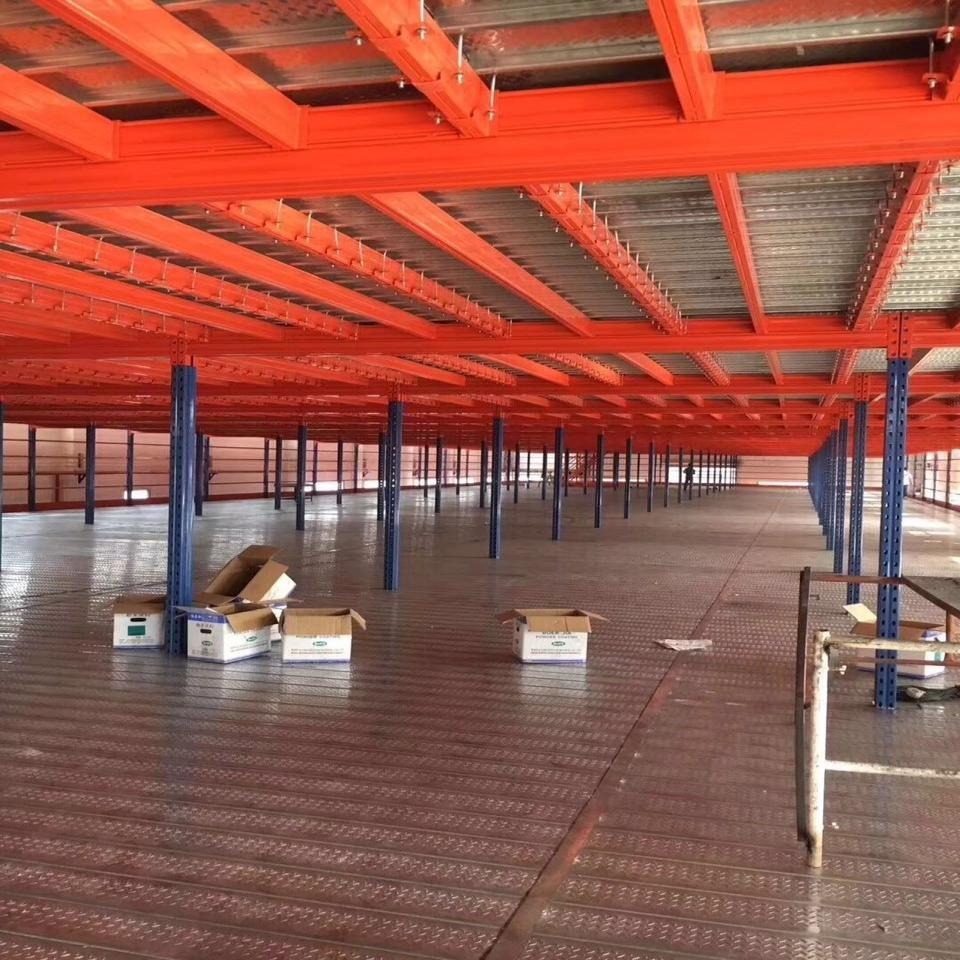 钢平台货架 重型仓库货架 二层钢制平台 森沃仓储