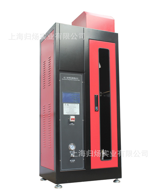 上海群弘JL-3050电工套管阻燃性能测试仪 电工套管燃烧试验箱 触屏PLC控制图片