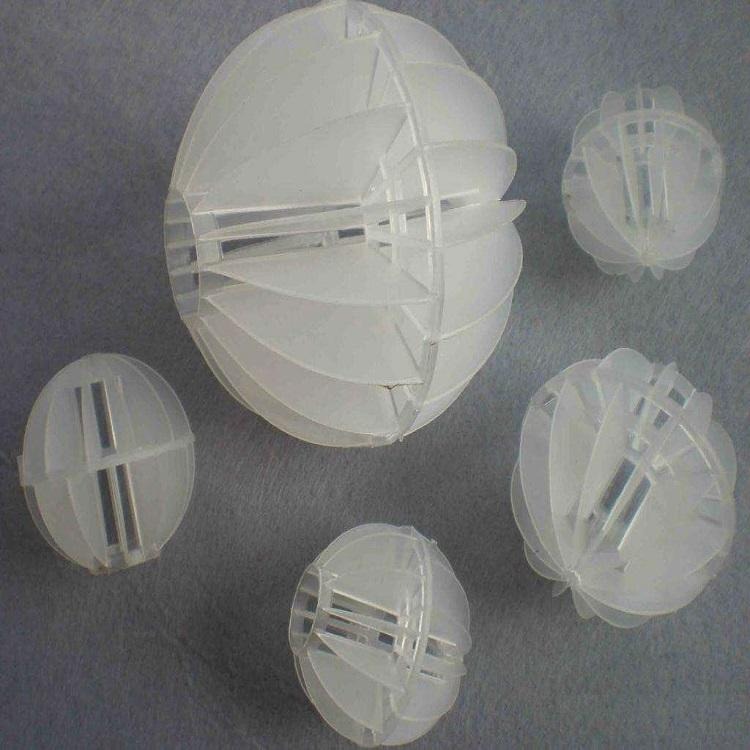 多面空心球pp填料球 安禄塑料悬浮球 酸雾废气净化塔生物球图片