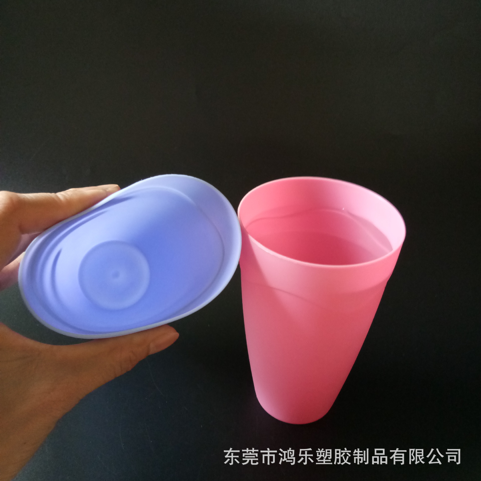 厂家定制PP彩色塑料杯450ml塑料果汁饮料杯细磨砂杯可印刷图案示例图3