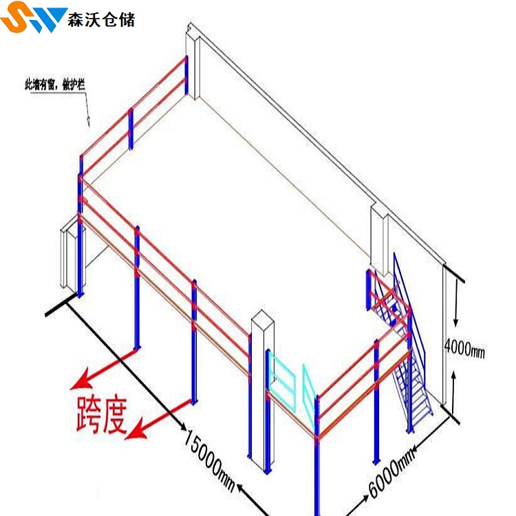 森沃仓储 SW-GPT-64 定制 镇江重型钢结构平台