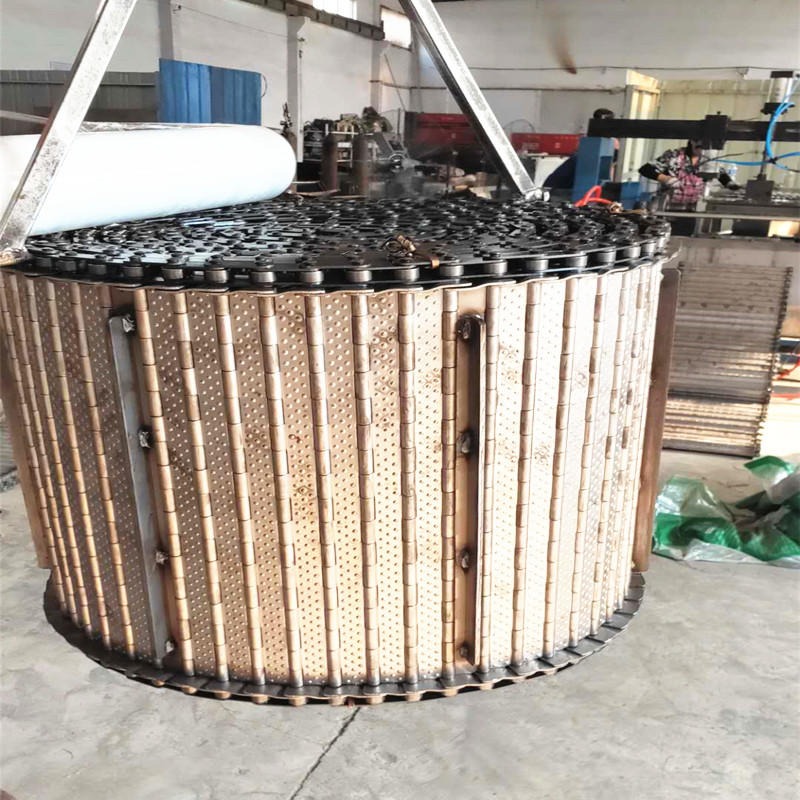 浙江排屑机专用不锈钢链板传送履带厂家