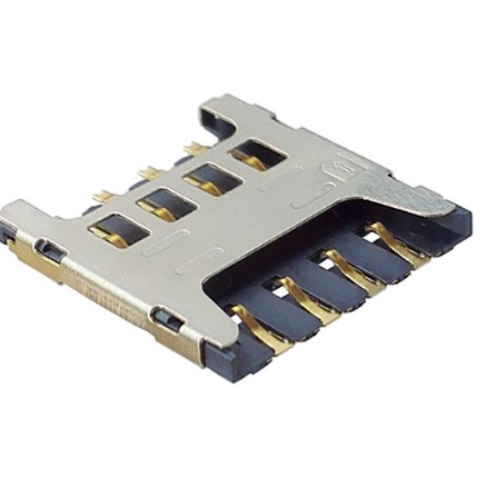 MICRO SIM卡座8P1.5H平贴SIM卡槽 物联网LOT卡座连接器