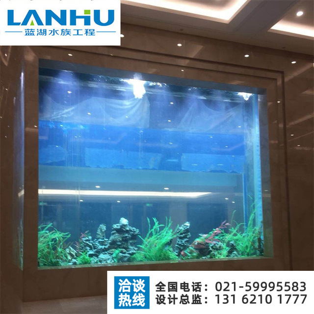 lanhu亚克力供应厂家 专业定制大型亚克力鱼缸 大型空中无边界泳池设计