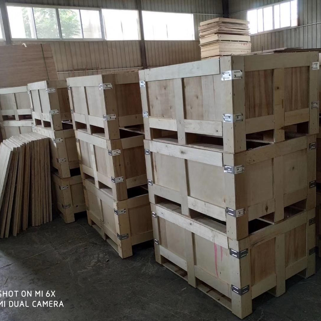 低价促销实木框架木箱安全防护货物物流运输常用