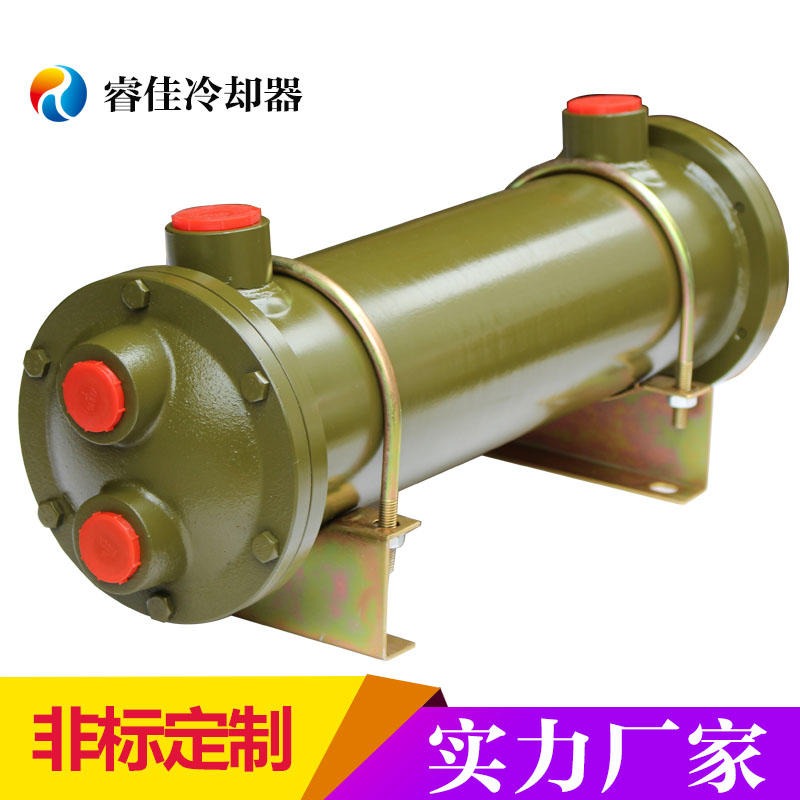 液压站油散热器 管式水冷却器 睿佳XL421压铸机油散热器