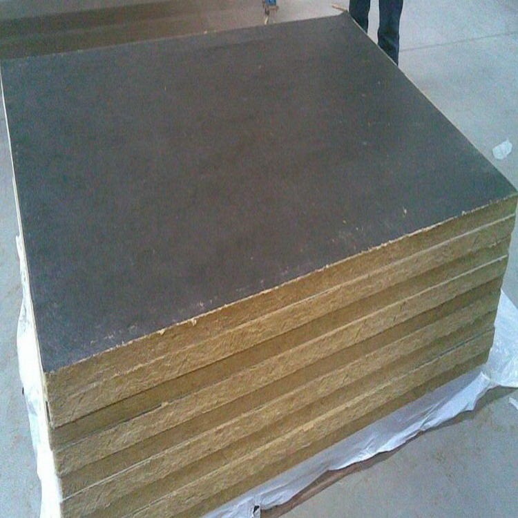 岩棉板 无尘车间保温隔热岩棉复合板 定制机制岩棉彩钢夹芯板