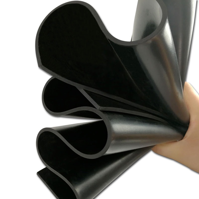 耐油防滑减震工业胶皮三元乙丙橡胶板定做黑色绝缘胶垫