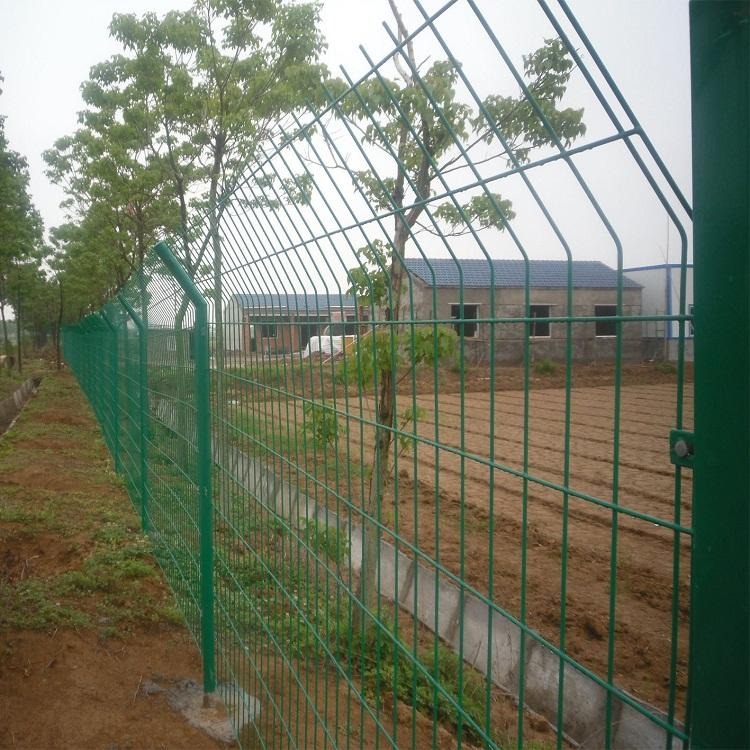 德兰现货场地围栏网 低碳钢丝双边丝护栏网 种植养殖围栏 双边丝护栏网