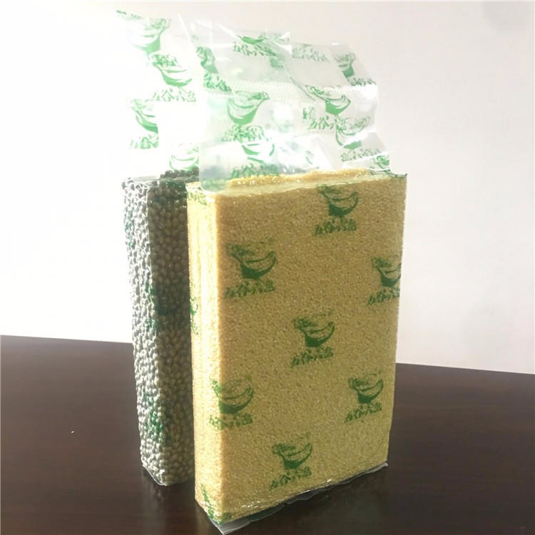 旭彩米砖袋厂家定制  通用米砖袋  杂粮米包装袋  尼龙米砖袋 磨砂真空袋熟图片