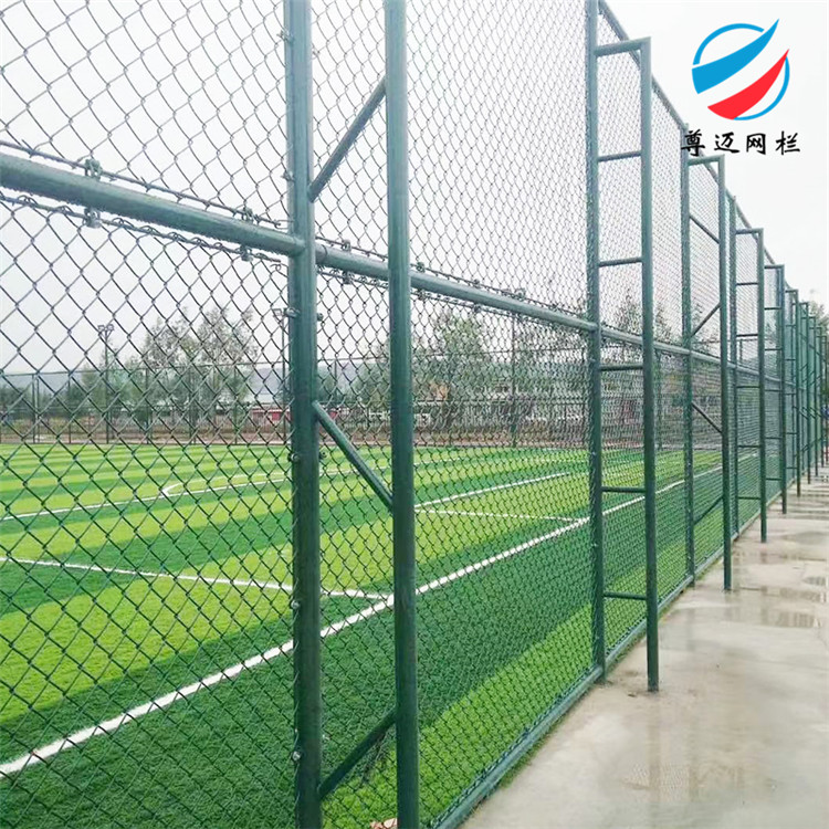 青海体育场围栏 尊迈体育场围网 学校球场隔离栅 护栏厂家
