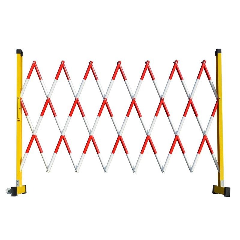 悦明厂家供应可移动式玻璃钢片式围栏绝缘伸缩围栏安全防护栏隔离围栏定制