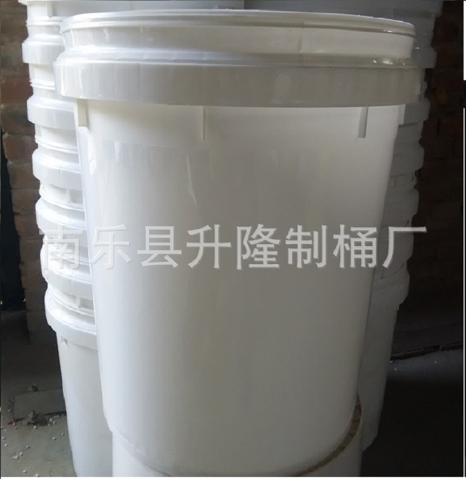 18升塑料桶白乳胶桶界面剂桶 墙固桶厂家 防水桶可印图案示例图1