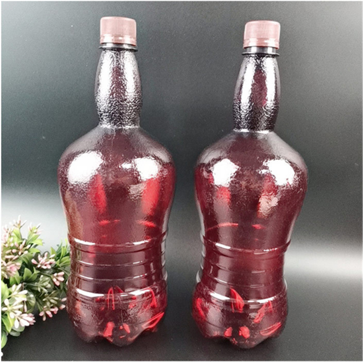 钜名 透明茶色液体包装瓶  液体通用包装瓶  自产自销