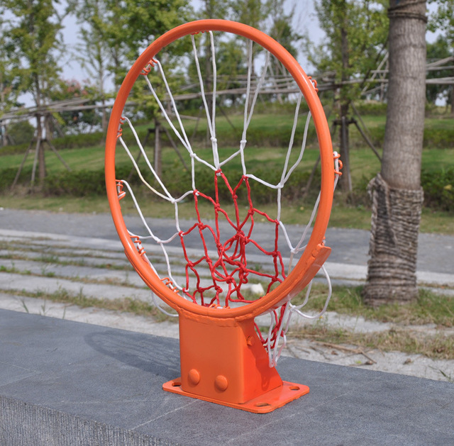 户外标准篮球框 双弹簧实心篮筐篮圈 室外壁挂式式篮框 标准篮筐