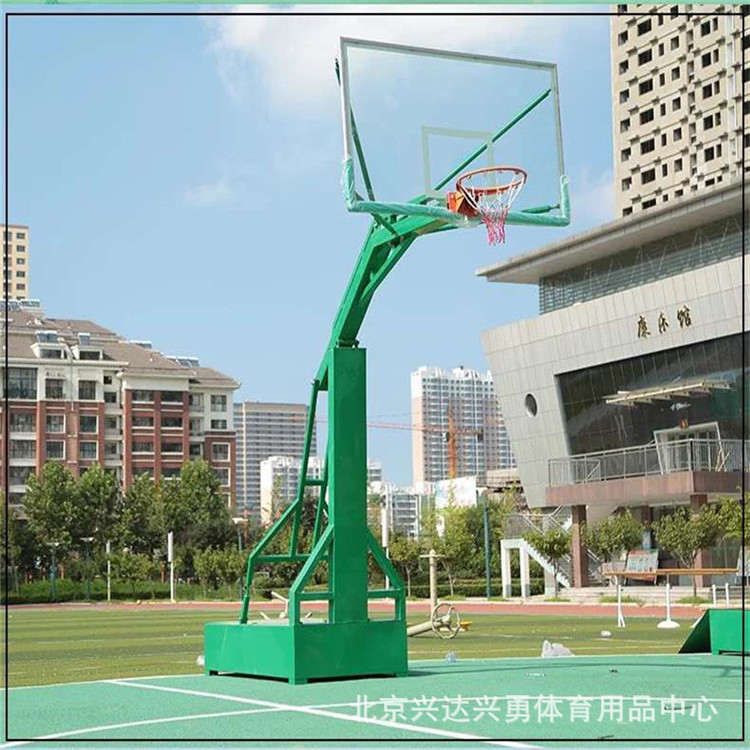 北京篮球架厂价直销 成人儿童升降式篮球架 钢化玻璃篮球架批发示例图8