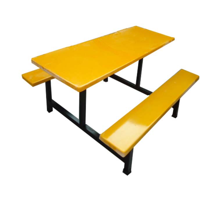 员工餐厅餐台 8人分段食堂餐桌 连体玻璃钢餐桌椅 学校学生餐桌椅示例图25