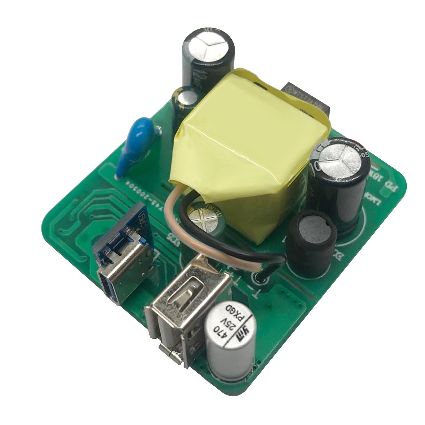 PD手机快充电路板 USB Type-c充电母座快充接口线路板PCBA PCB厂家定制