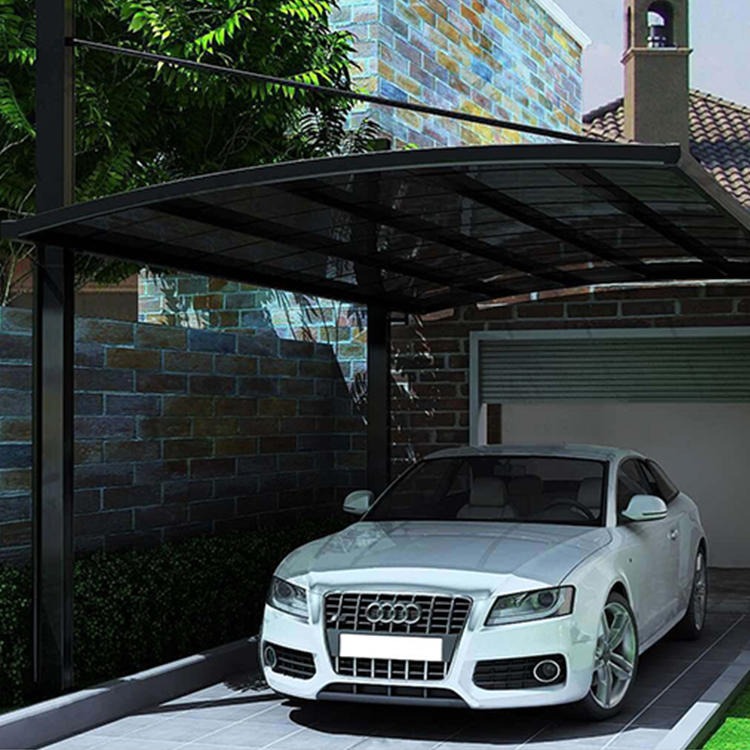 定做 铝合金简易停车棚 铝合金停车组装棚 铝合金汽车雨篷