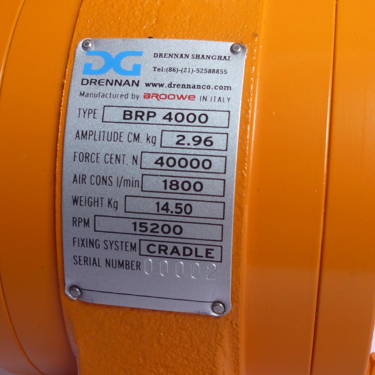 BRP4000  意大利进口气动振捣器 气动振捣器  混凝土振动器 气动马达 高频外用附着式振动器