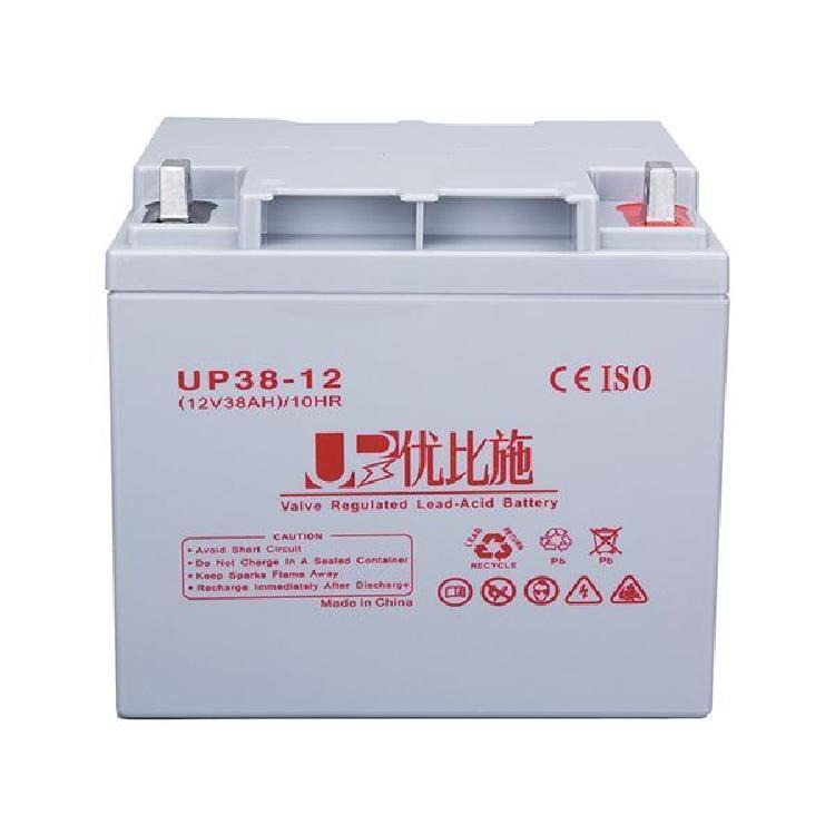 优比施蓄电池UP38-12 免维护电池 基站通讯 UPS专用电池 优比施12V38AH