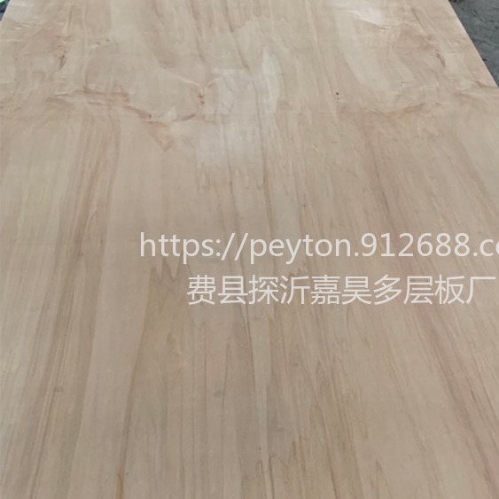 E1级双面原木色杨木胶合板装饰板木板木材生产厂家图片