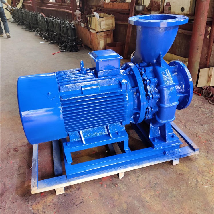 单级卧式管道离心泵 单级单吸卧式管道泵 ISW80-160(I)AB管道增压泵图片