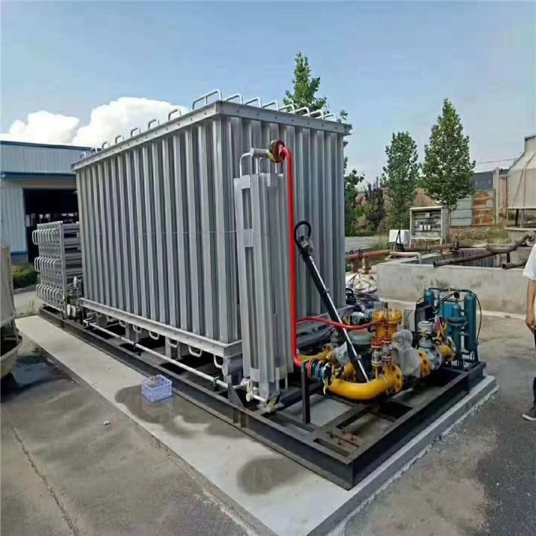 回收库存1500方一体气化调压撬  全新杜尔空温式汽化器