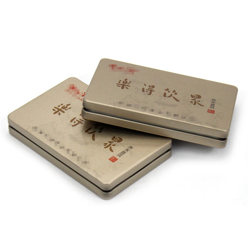 马口铁茶叶罐生产厂家 迷你茶叶小铁盒子包装 长方形普洱茶铁盒包装制作 麦氏罐业
