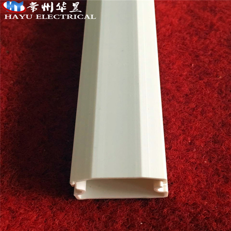 塑料线槽 PVC明装阻燃扣板槽线槽 塑料走线过线槽