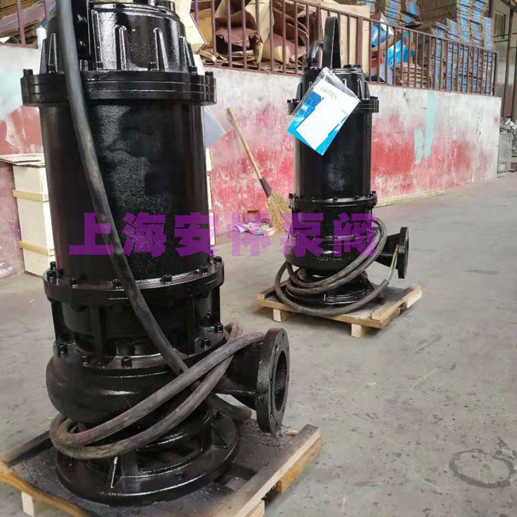 上海安怀QW50-27-15-2.2大口径污水泵 潜水泵型号及参数