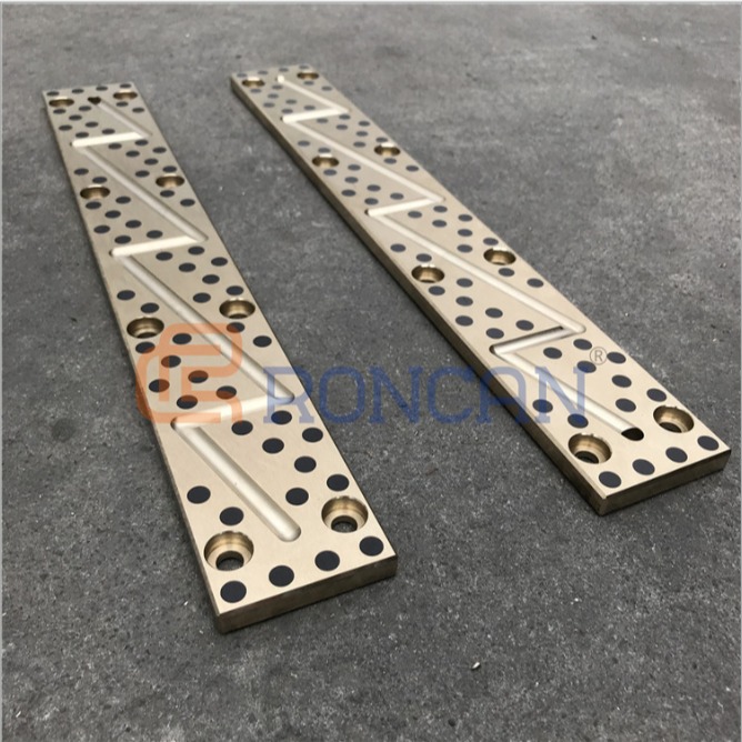 厂家定制非标自润滑铜板 镶嵌石墨铜滑板 免维护耐磨耐高温导板