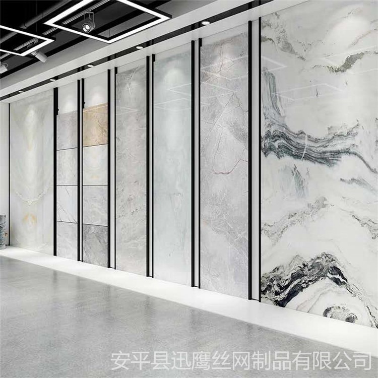 上海市瓷砖锁墙钢管架   地砖冲孔条展架价格   迅鹰瓷砖挂样品展架价格