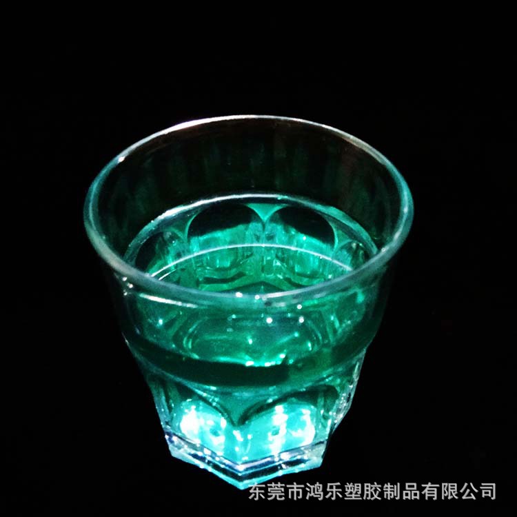 东莞5安士塑料烈酒杯鸿乐厂家直销PS透明塑料杯八角杯示例图7