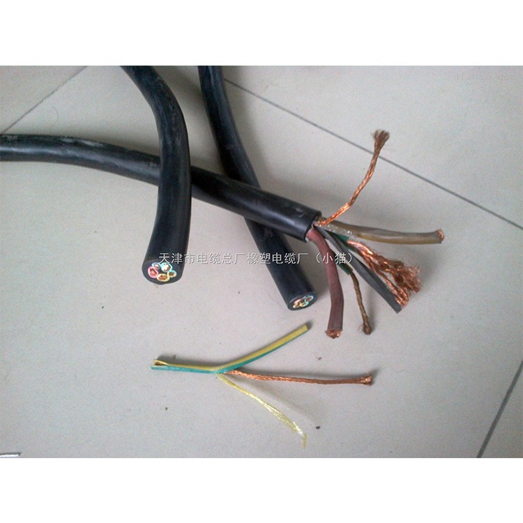 橡套电缆  中型橡套软芯电缆 YZ 6x0.75 300/500v 可定制电缆