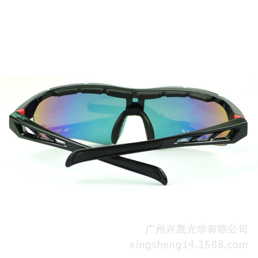 户外运动眼镜 防风沙护目眼镜 偏光太阳眼镜  可换片骑行眼镜套装示例图5