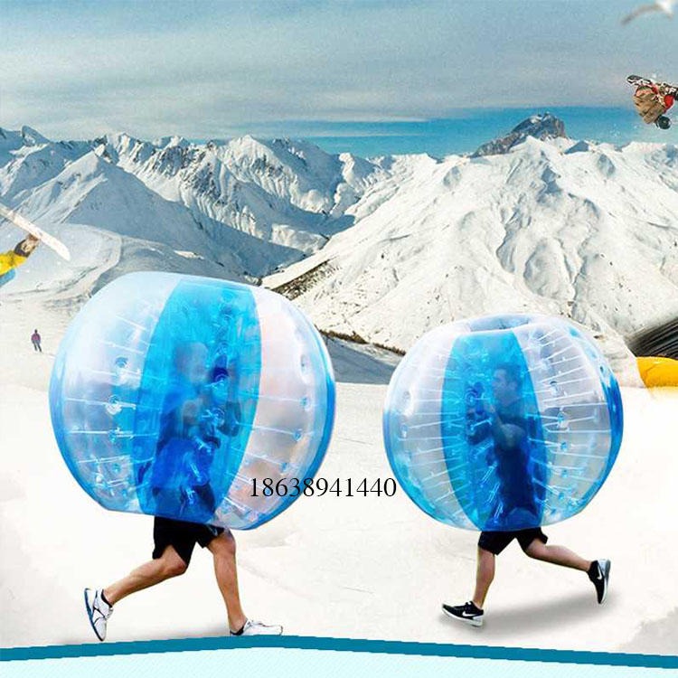 充气碰碰球撞撞球 雪地耐寒  TPU悠波球价格   户外运动滚筒球玩具厂家
