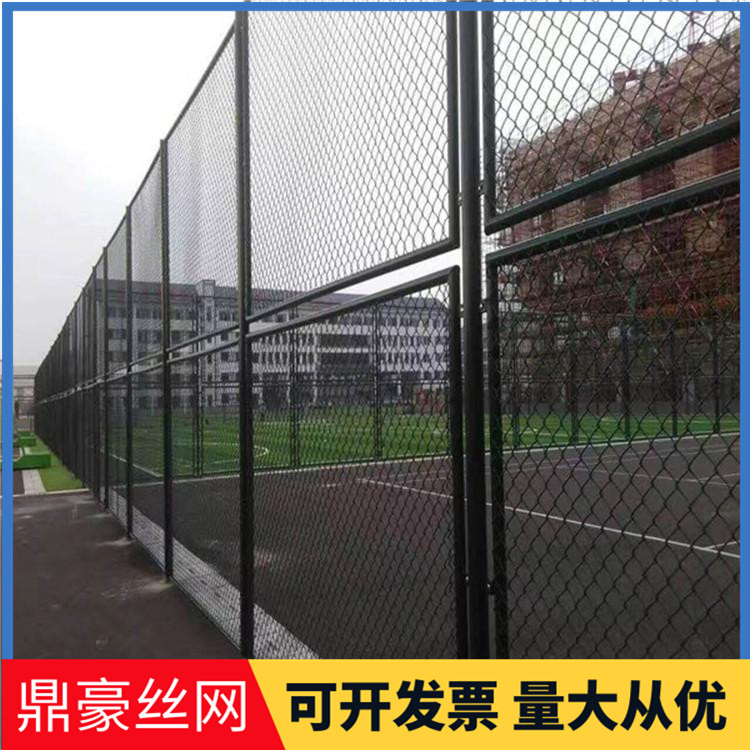 篮球场的围网价格 学校操场球场围网 球场围网防护厂家 鼎豪丝网